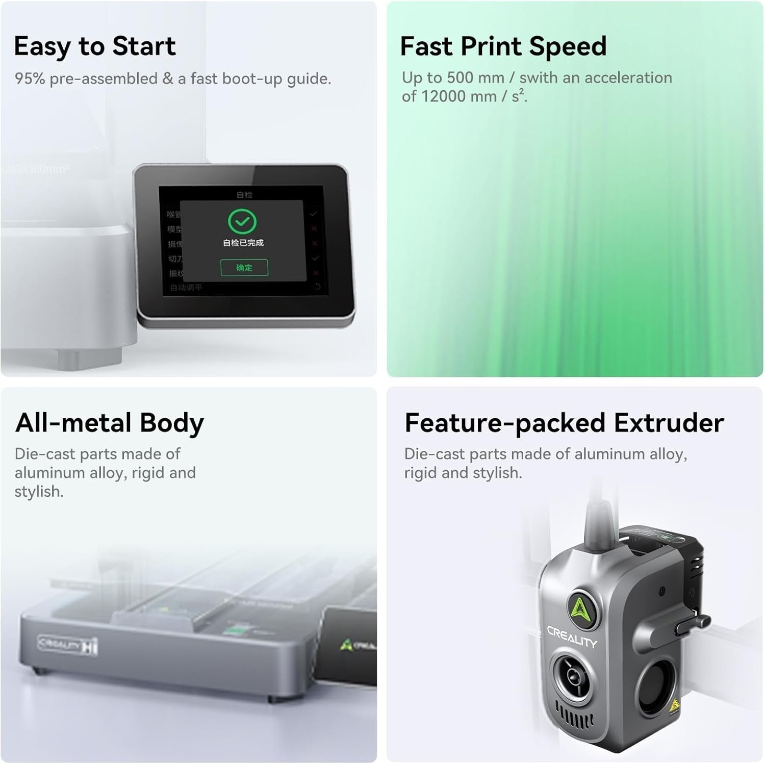 Multi-Color High-Speed 3D Printer 500mm/s Auto Level RFID CFS