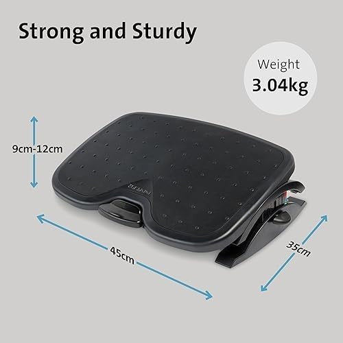 Under Desk Foot Rest Ergonomic Adjustable Tilt SmartFit Office Stool
