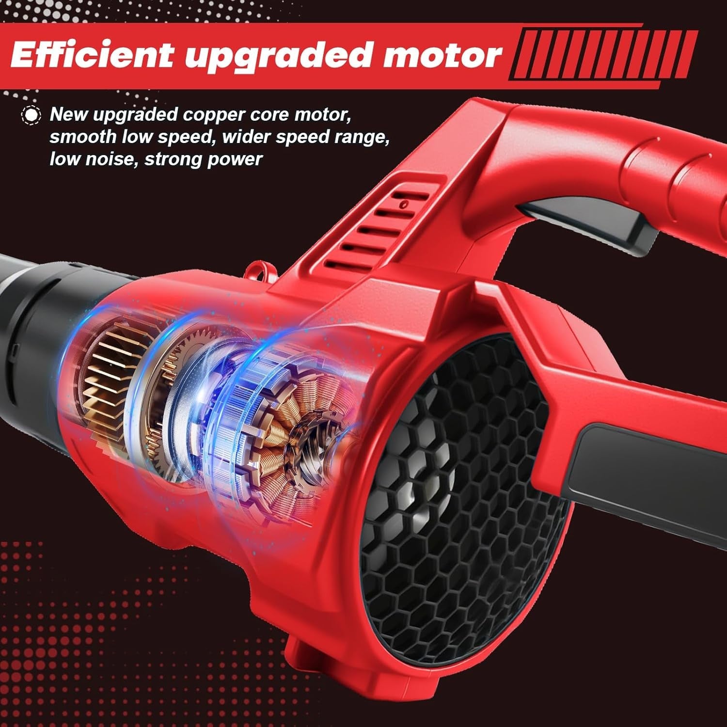18V Cordless Leaf Blower Turbo Boost 33m/s Variable Speed Garden Tool