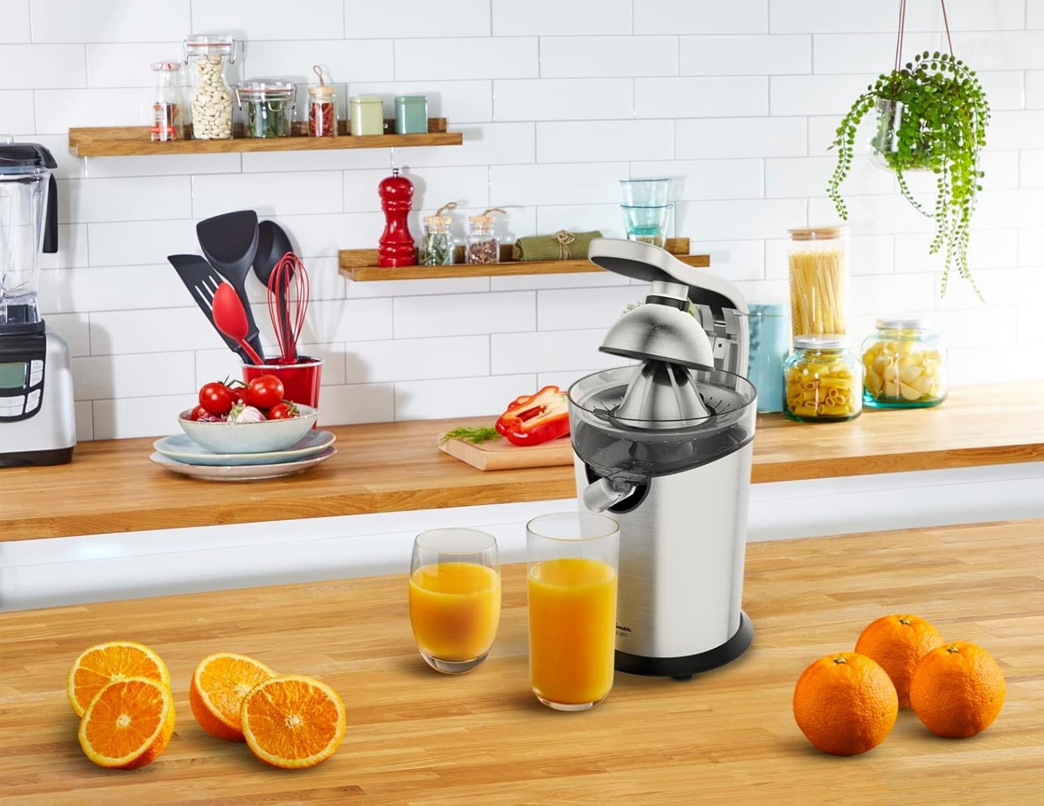Electric Citrus Juicer Stainless Steel 300W Direct Cup Anti-Drip Easy Clean