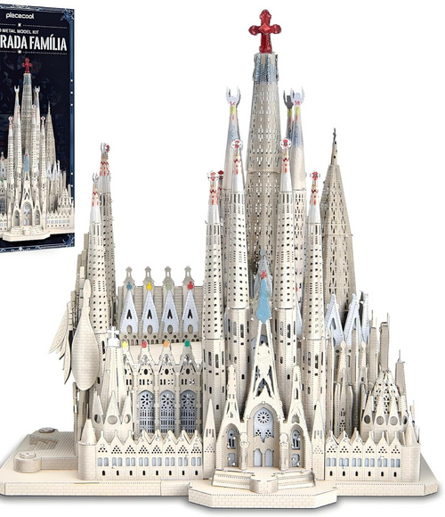 3D Metal Puzzle Sagrada Familia Kit 450pcs Stainless Steel Model Build
