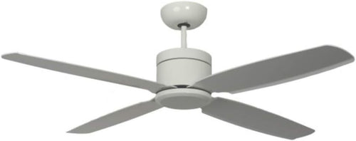 Pepeo Turno 132CM Ceiling Fan, 6-Speed, Reversible Motor, Remote, White