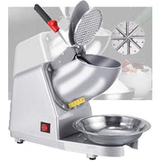 Commercial Ice Crusher Machine 300W Double Blade Slush Snow Cone Maker