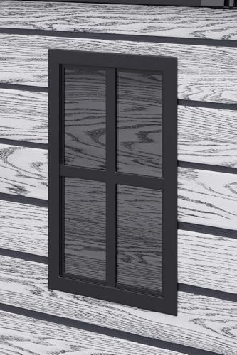Plastic Garden Shed 4.6x2.6ft Outdoor Waterproof Storage with Floor & Window