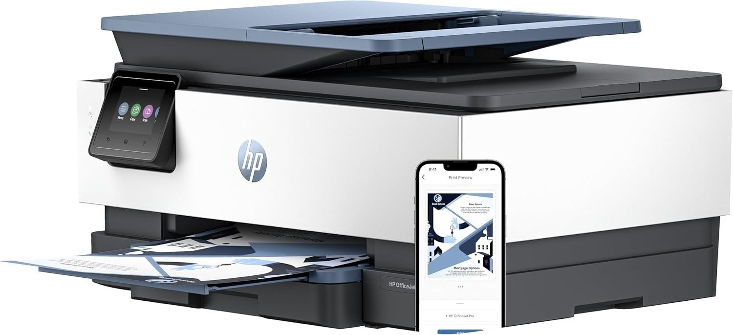 Blue Black Grey All-in-One Inkjet Printer | Wi-Fi | Duplex | Home Office
