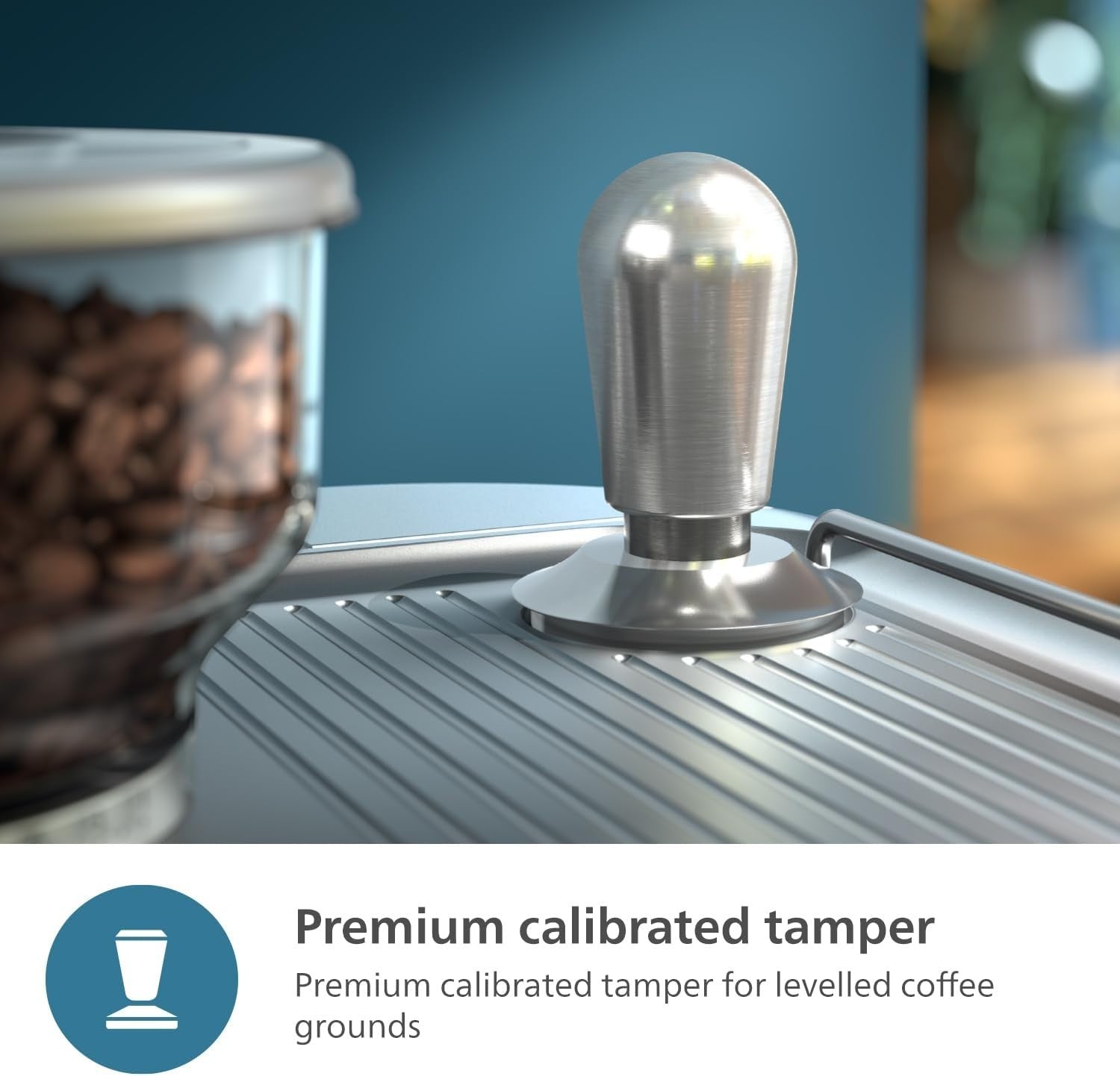 Semi Automatic Espresso Coffee Machine | 280g Bean Grinder | Dual Shot 1350W