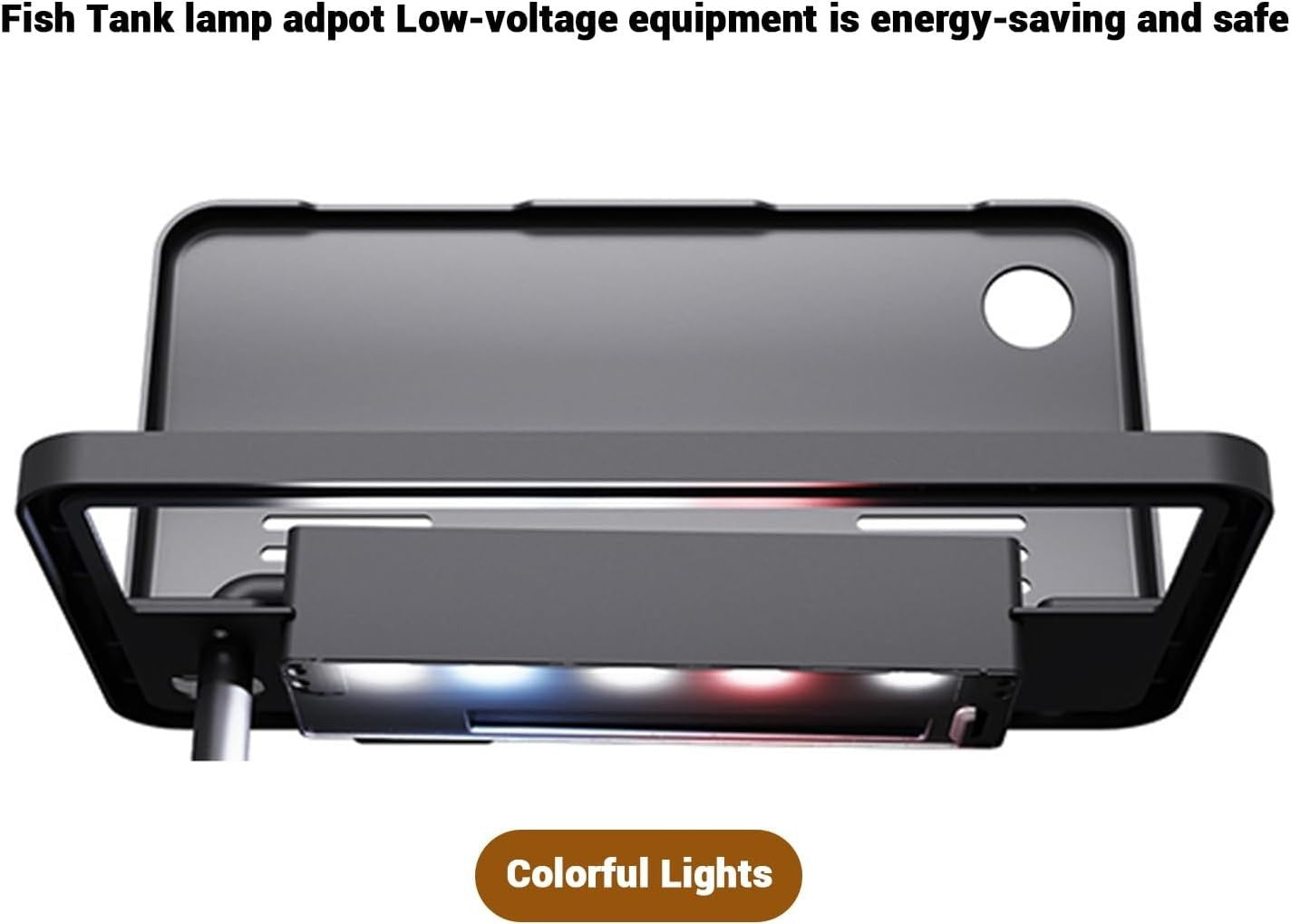 19L Acrylic Fish Tank with LED Light Filter Oxygen Pump Aquarium Kit
