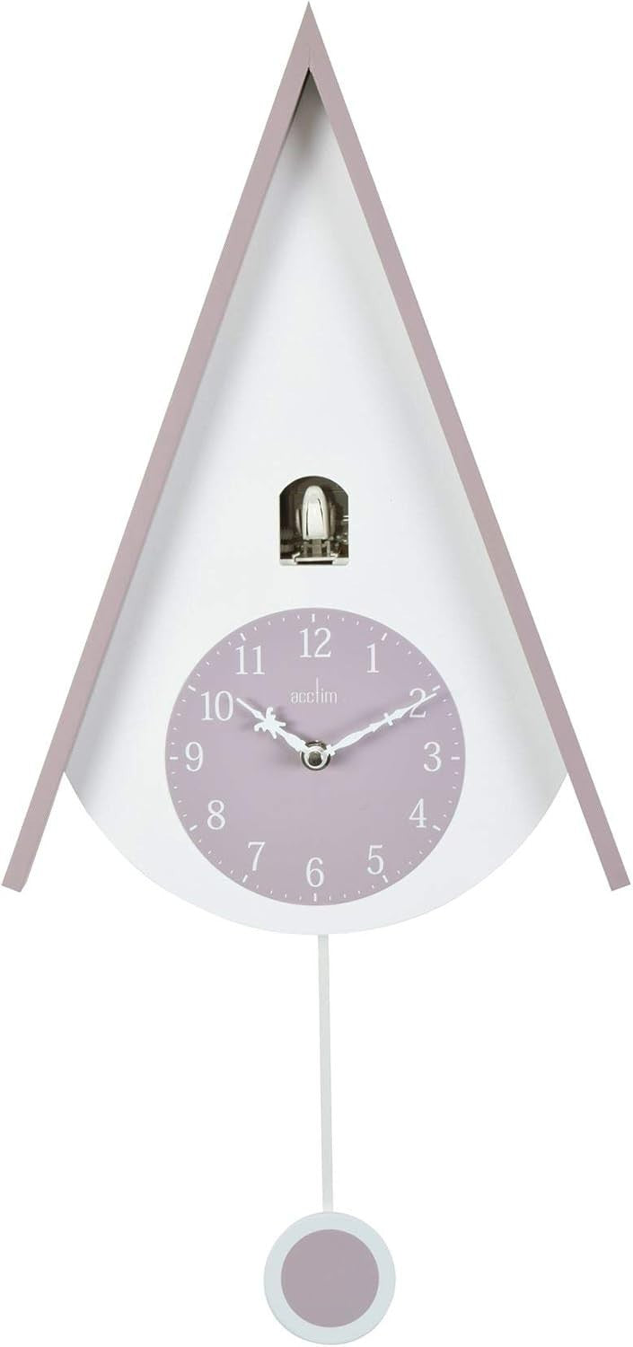 Modern Chalet Style Cuckoo Clock with Alarm, Quartz Movement, 60cm High