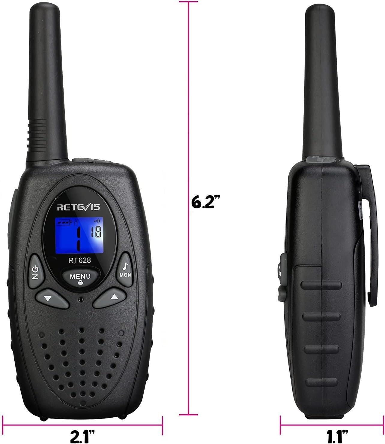 Kids Walkie Talkies 2 Pack PMR446 VOX 8 Channel Long Range Toy Radios