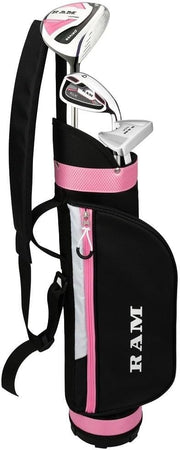Girls Junior Golf Club Set Ages 6–8 Right Hand Graphite Stand Bag Pink