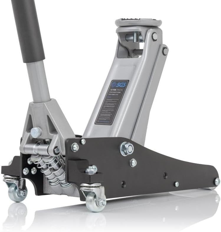 1.5 Ton Aluminium Trolley Jack Lightweight Low Profile Car Lift 90mm Entry