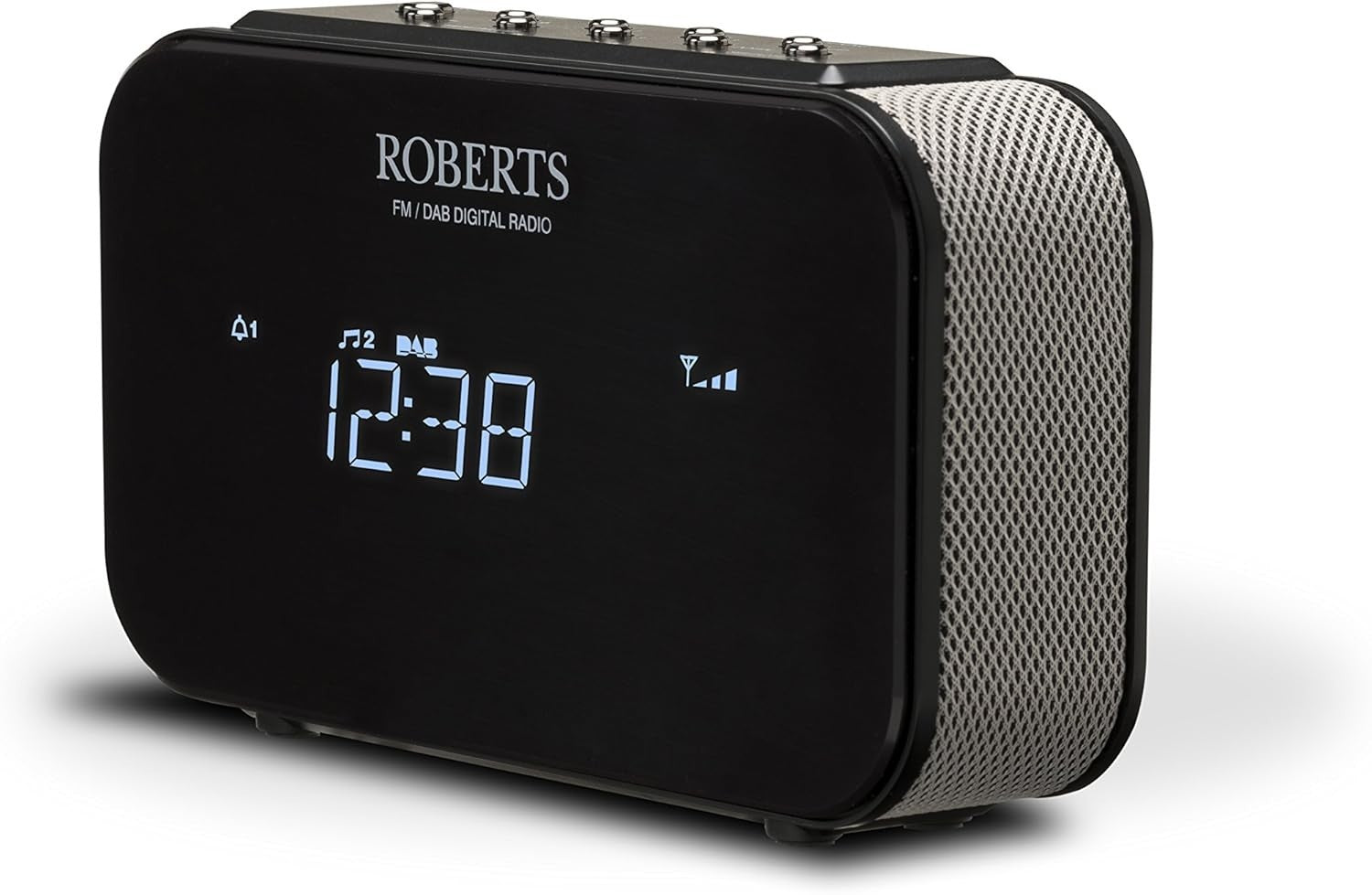 DAB/DAB+/FM Alarm Clock Radio with Anytime Snooze - Black Digital