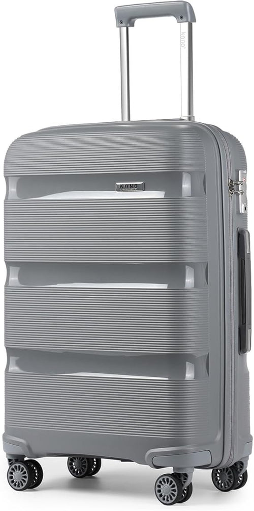 24 Inch Lightweight PP Hard Suitcase 4 Spinner Wheels TSA Lock 66L