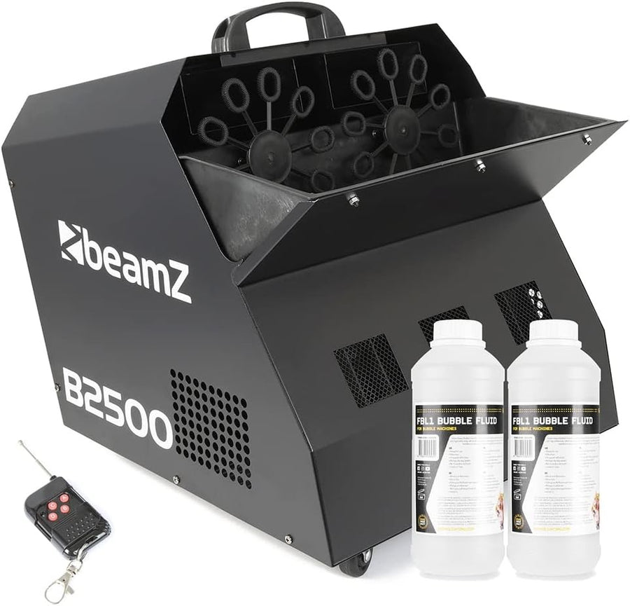 Professional Bubble Machine Twin Fan Remote 2L Fluid