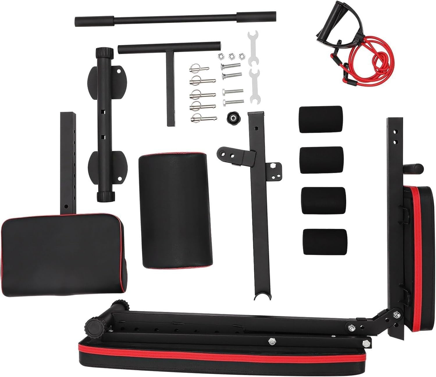 Foldable Adjustable Workout Bench Incline 7 Positions Full Body Home Gym