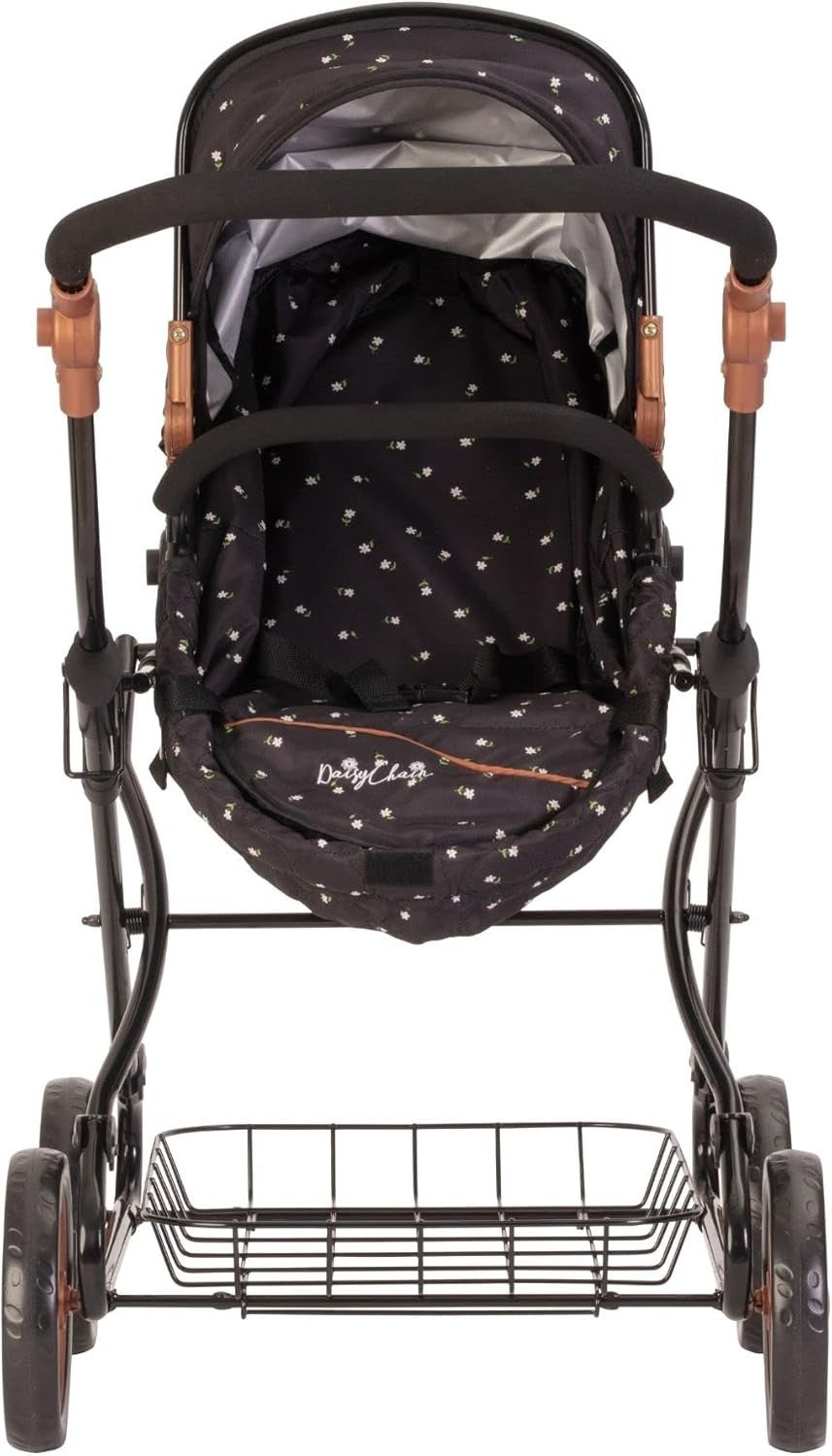 Travel System Doll Pram Adjustable Handle Tall Kids Pushchair 5–9Y