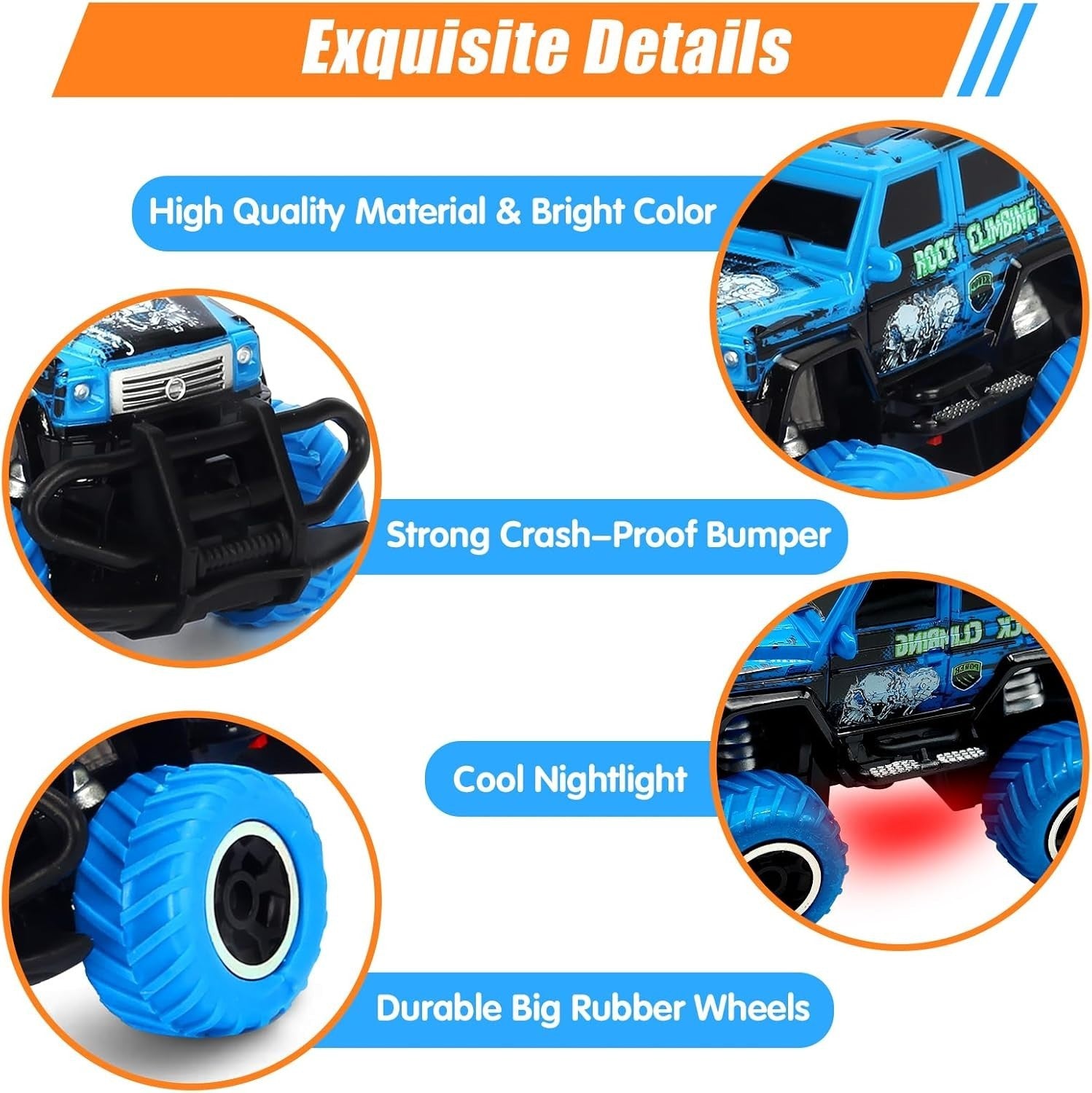Cartoon Remote Control Toy for Ages 3–6, Safe Durable Off-Road Racing