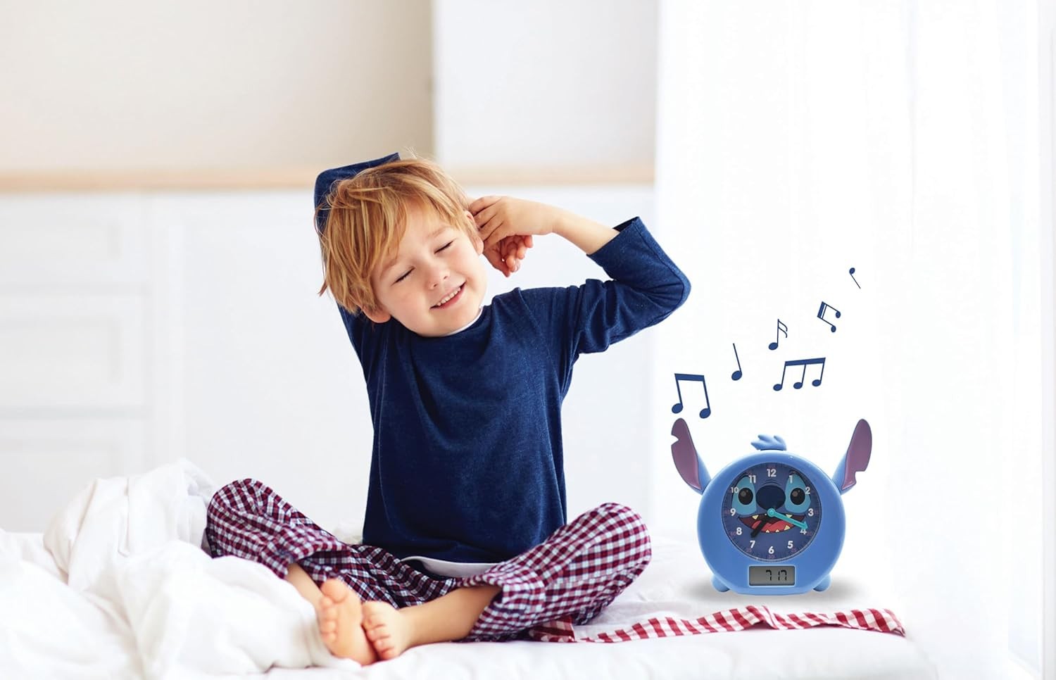 Blue Kids Sleep Alarm Clock Night Light Dawn Simulator Story Teller