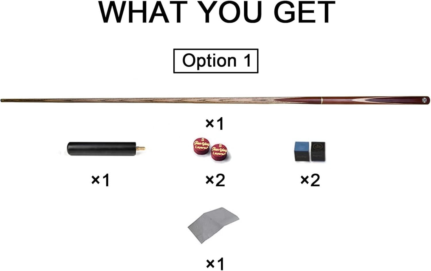 Handmade 3/4 Snooker Cue 57in Ash Shaft 18oz 10mm Tip Set