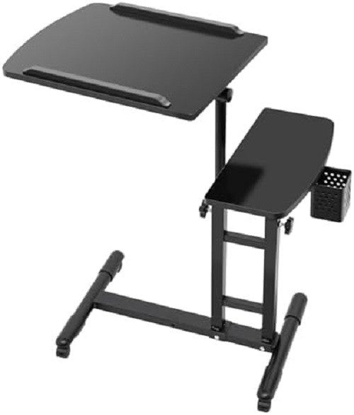 Tattoo Tray Trolley Adjustable Height Dual Table Rolling Workstation Stand