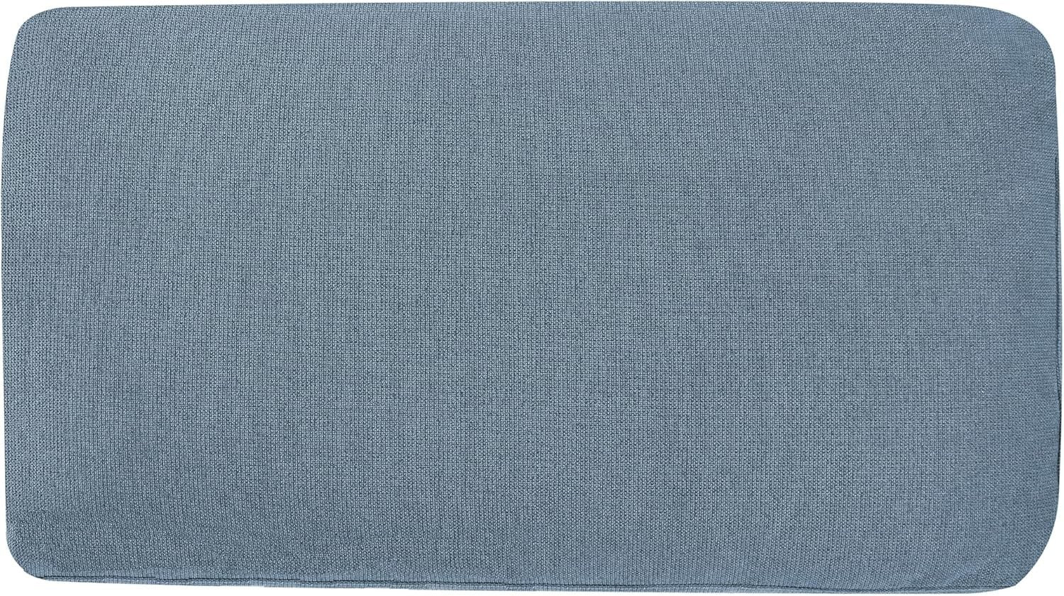 Modern Right Hand Blue Chaise Lounge with Cushion | Durable Polyester & Metal Le