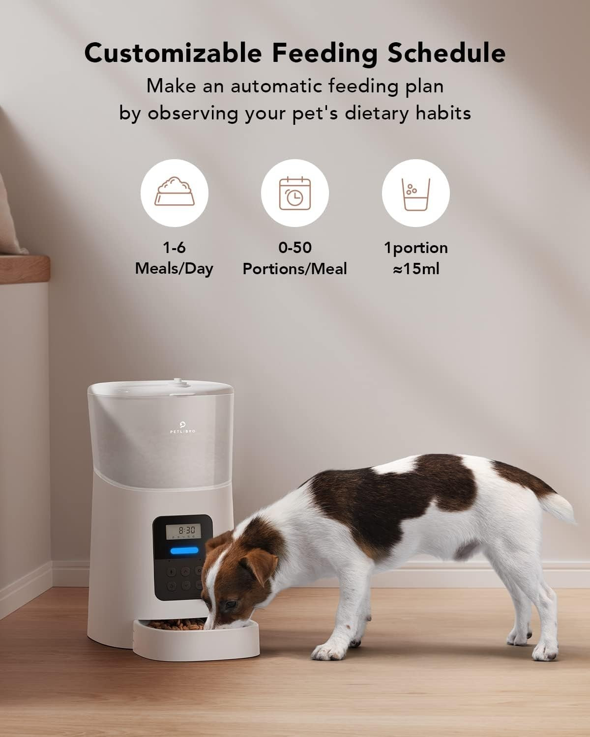 Automatic Pet Feeder 6L Auto Cat Dog Food Dispenser Timer Portion Control