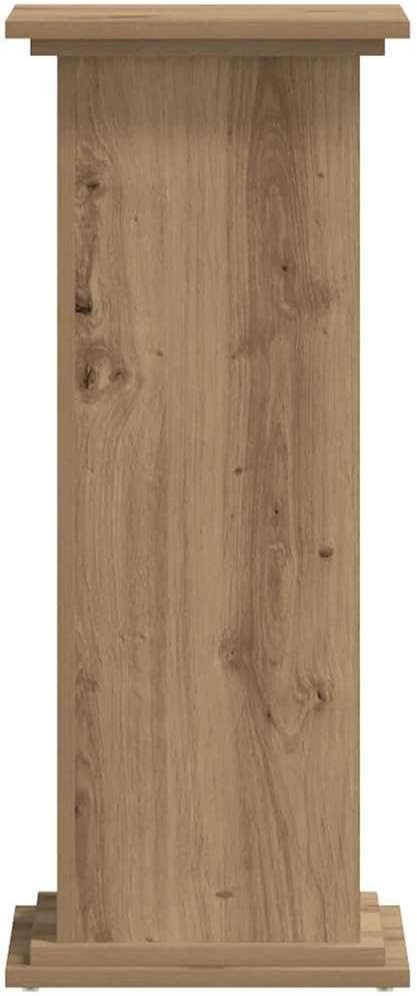 Tall Oak Wood Plant Stand 33x33x80cm Indoor Display Pedestal Table Home Décor