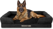 XL Orthopedic Memory Foam Dog Bed Black Plush