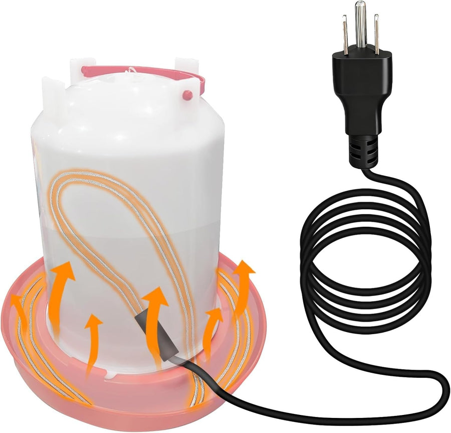 2 Pack Chicken Water Heater Cord 39W Freeze Proof 3.9FT