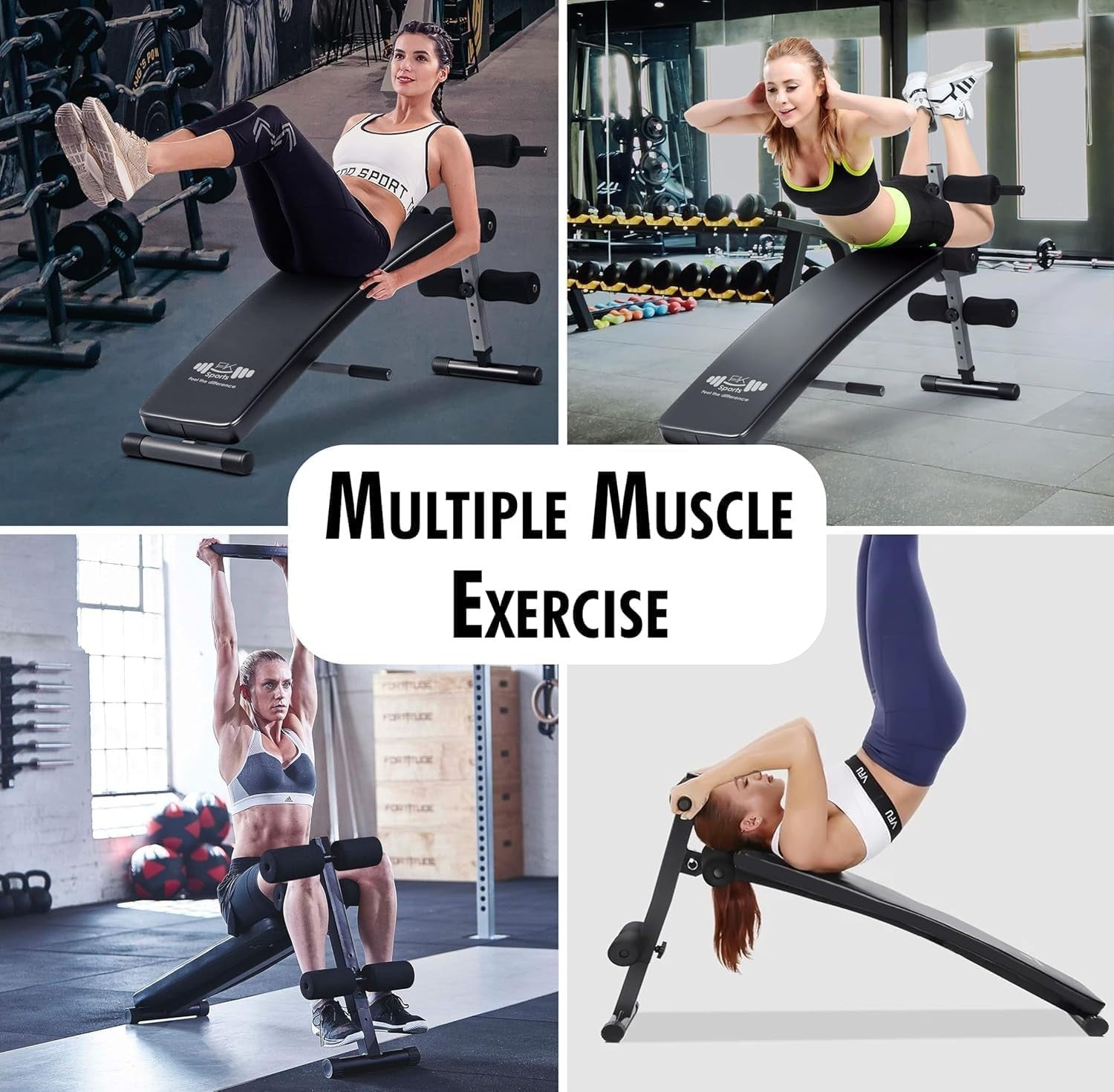 Foldable Adjustable Sit-Up Bench 150kg Compact Home Gym Trainer