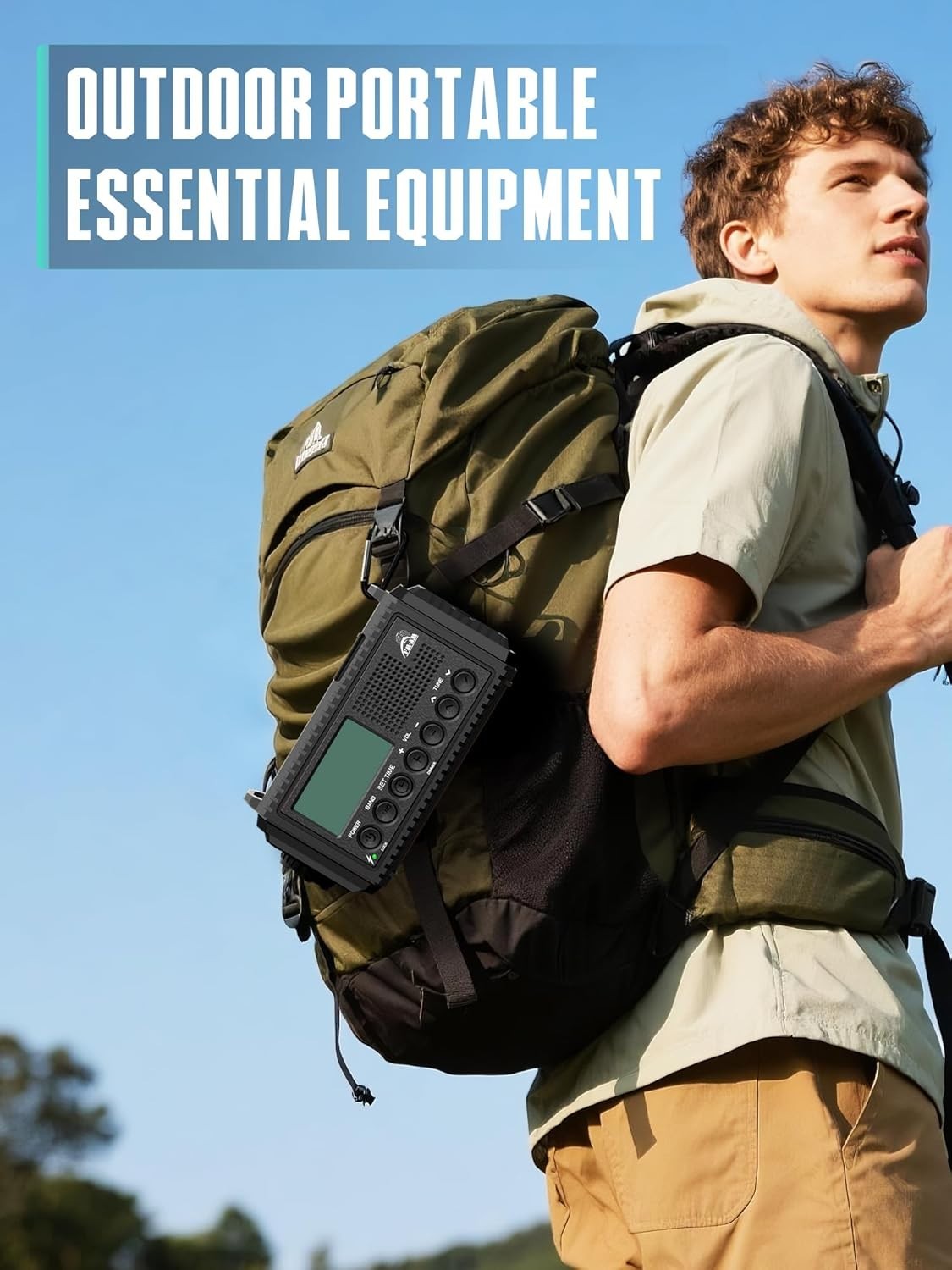 Emergency Wind Up Solar Radio AM/FM/SW 12000mAh Waterproof