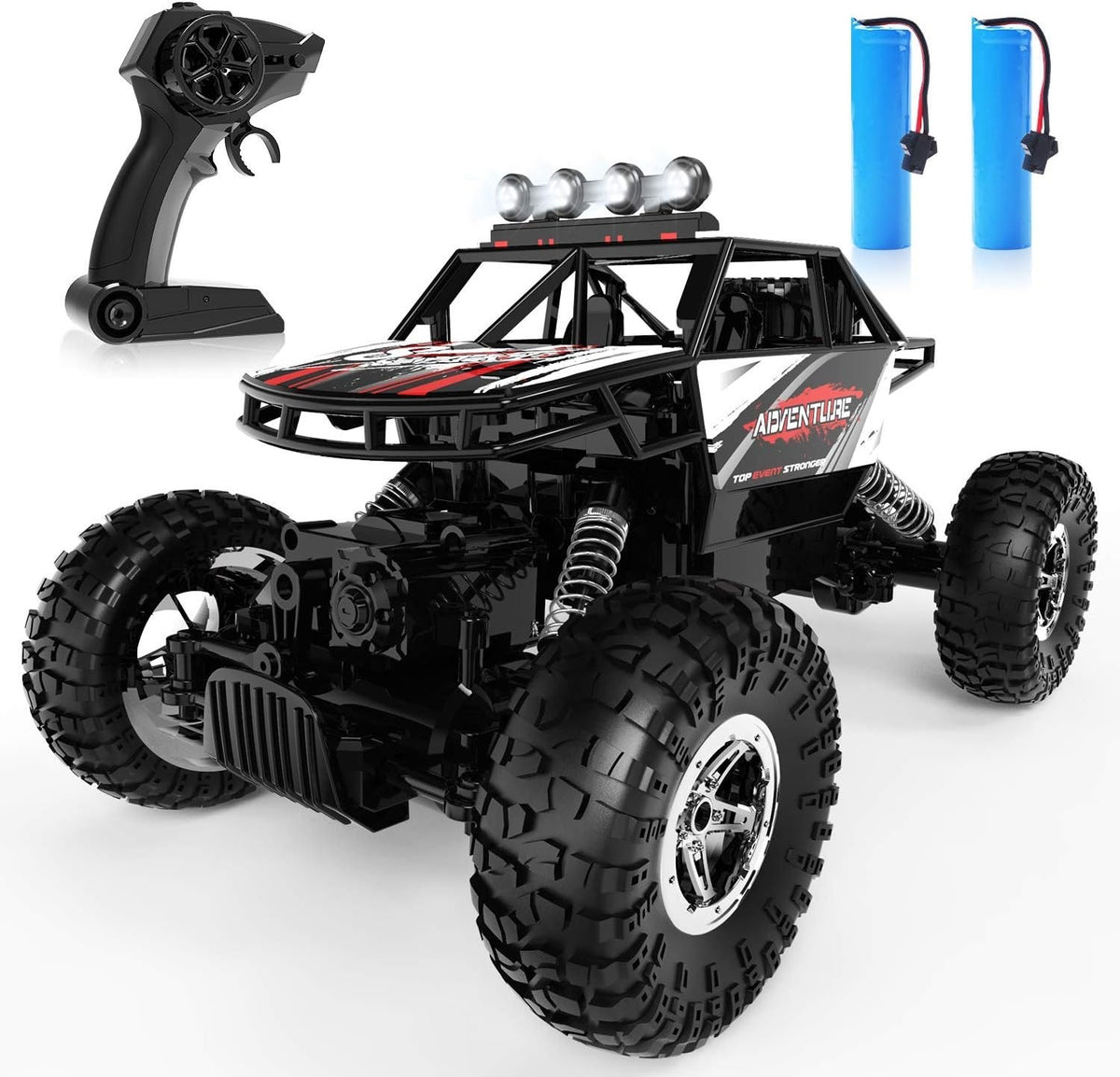 1:14 4WD RC Monster Truck for Kids & Adults, Metal Shell Rock Crawler
