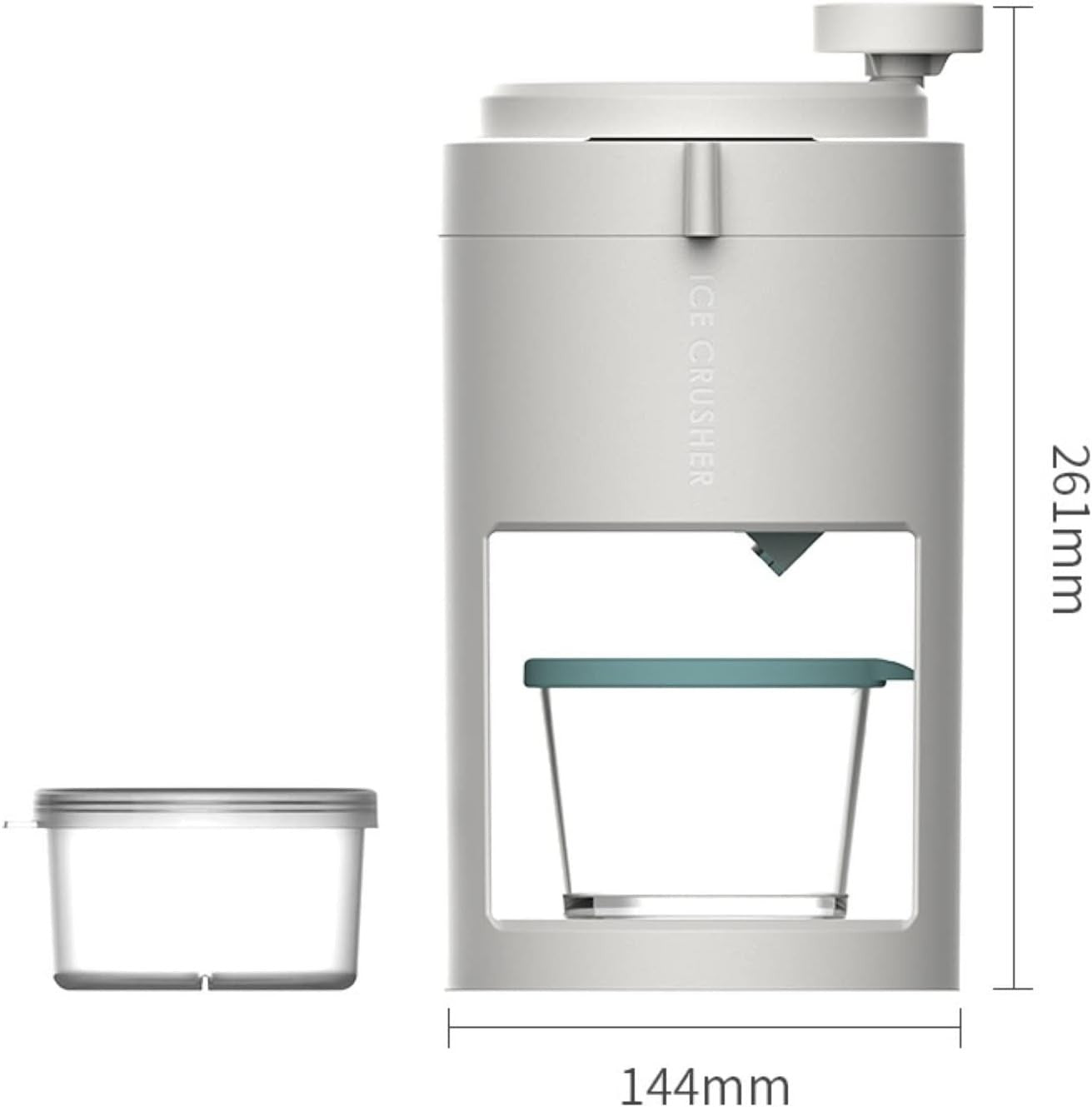 Manual Ice Crusher Snow Cone Slush Maker Portable Home Smoothie Shaver