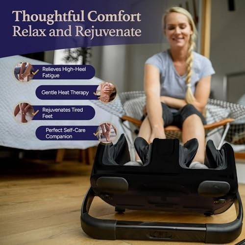 Shiatsu Foot Massager with Heat Deep Kneading Circulation Pain Relief
