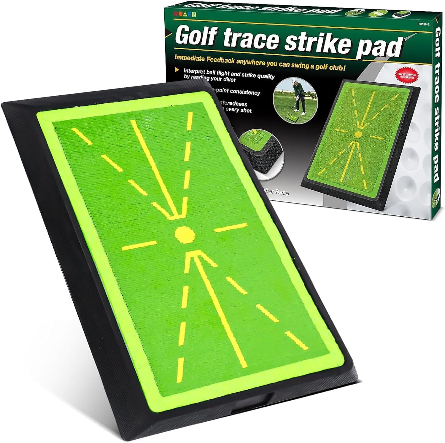 Golf Hitting Mat Swing Path Feedback Training Mat Non Slip Base