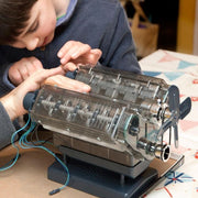 Build Your Own V8 Engine Kit - Interactive Model with Sounds & Lights - 300 Pcs