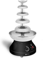 5 Tier Chocolate Fountain Machine 4L Commercial Fondue 250W Steel