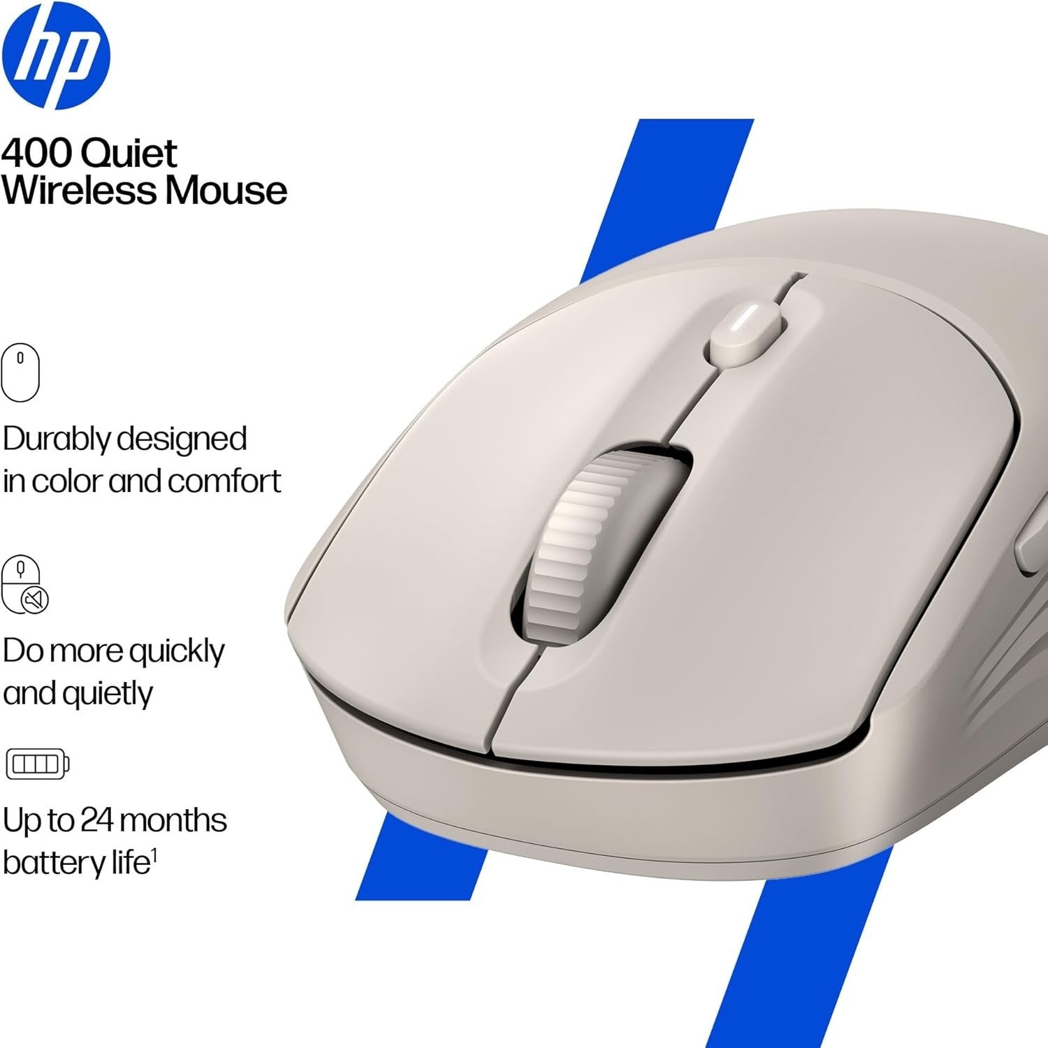Quiet Wireless Mouse Dual Bluetooth 6000 DPI Soft Touch Slim Office Laptop