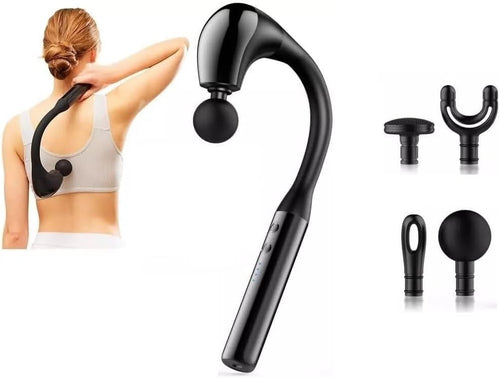 Deep Tissue Massage Gun with Long Extension Handle Back Neck Pain Relief