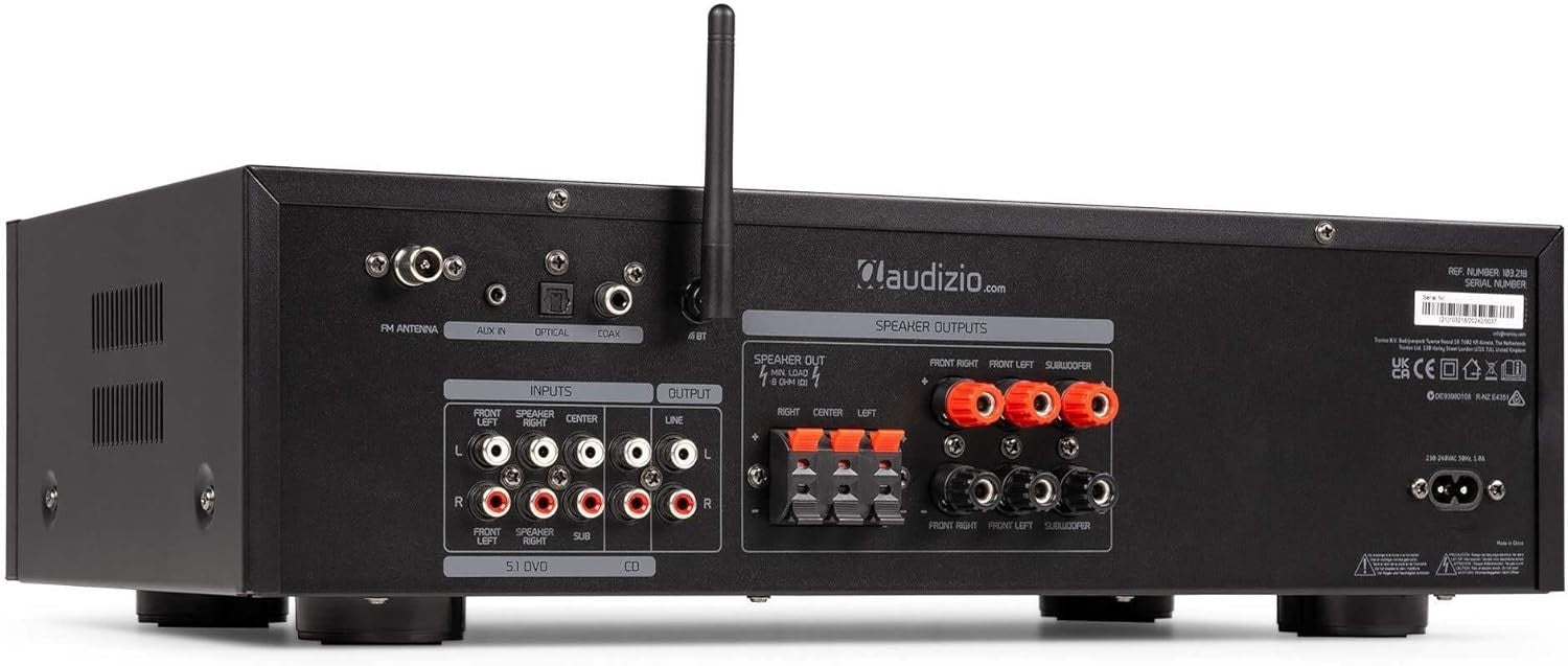 5.1 Home Cinema Amplifier 390W Bluetooth Karaoke USB FM