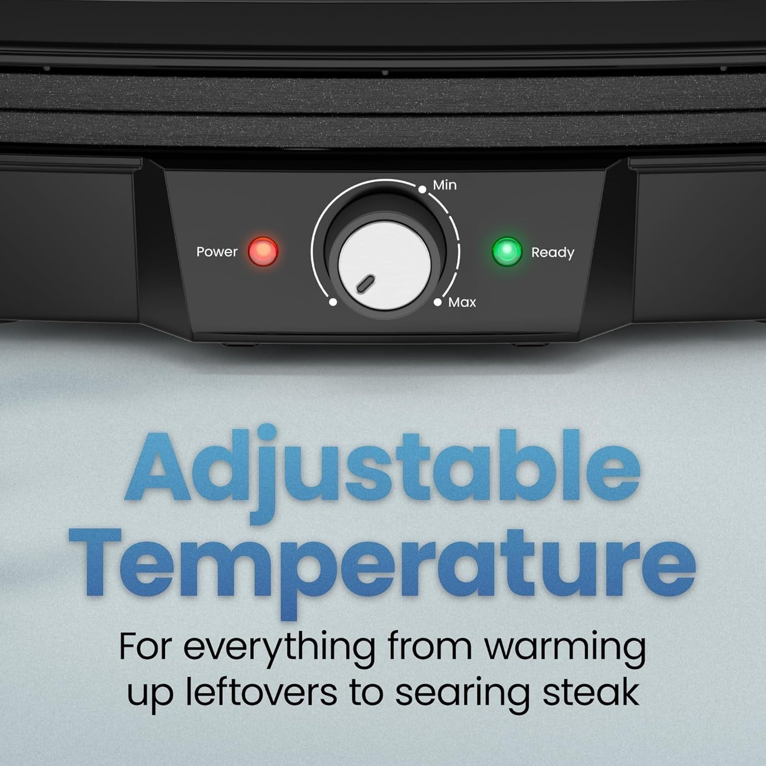 4 Slice Panini Press Grill 700W Non Stick 33.2cm Black