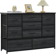 9 Drawer Wooden Dresser Chest Bedroom Storage Organizer TV Stand 29.8"x110"x75cm