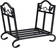 Heavy Duty Outdoor Indoor Firewood Rack Log Holder - Durable Steel, Weatherproof