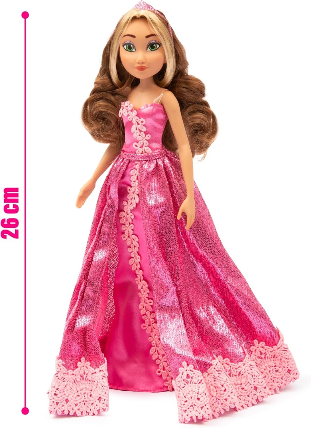 Fairy Princess Doll Pink Ball Gown Tiara Articulated Collectible