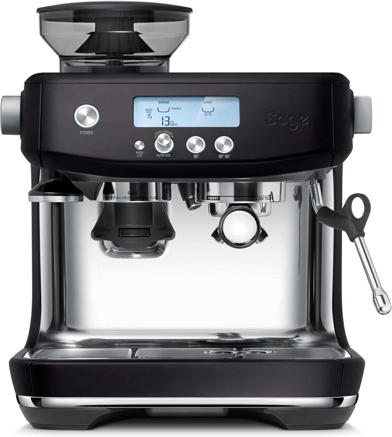 High-Performance Bean-to-Cup Coffee Machine with Grinder, Frother & 30 Settings