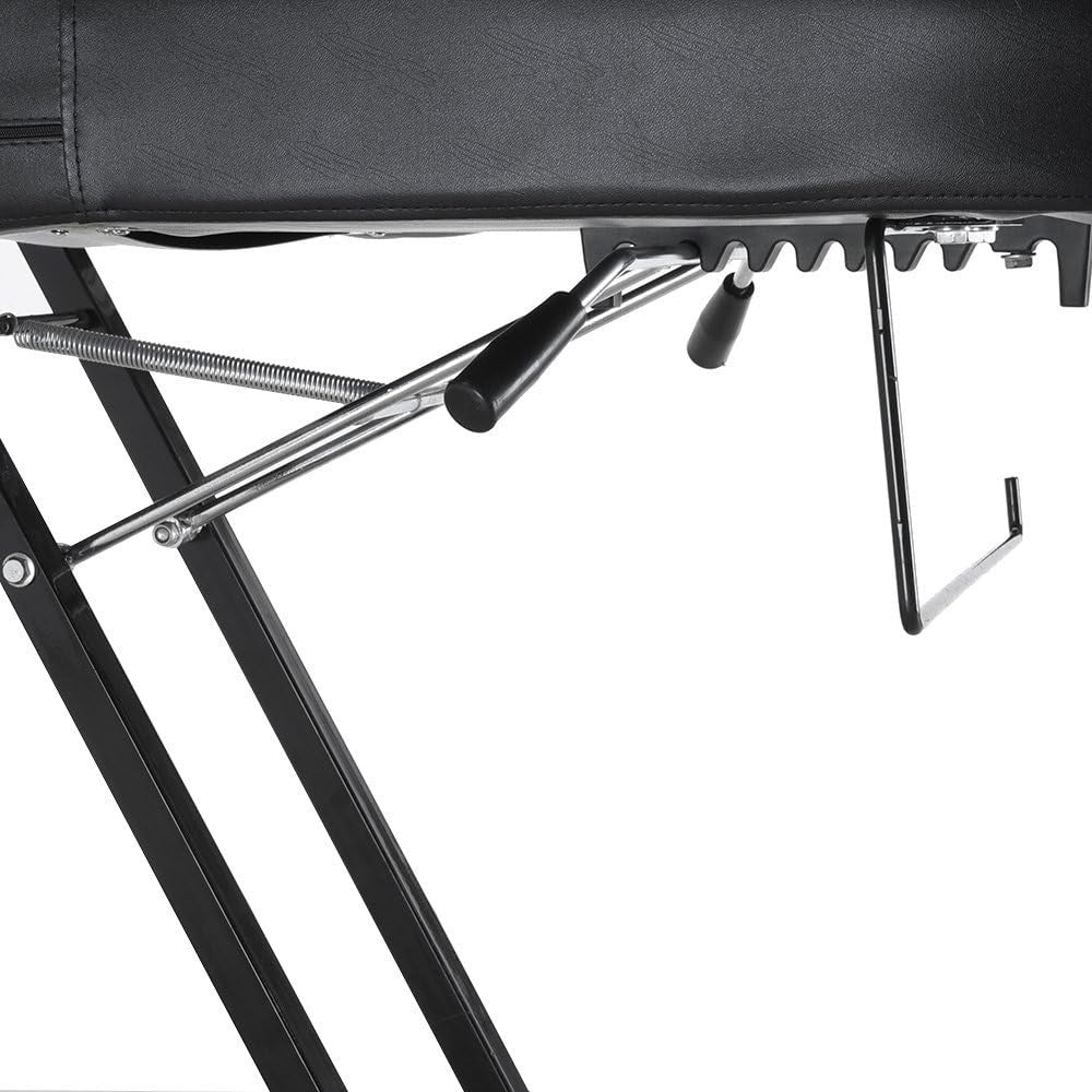 Reclining Massage Table Adjustable Beauty Salon Tattoo Therapy Bed w/ Headrest