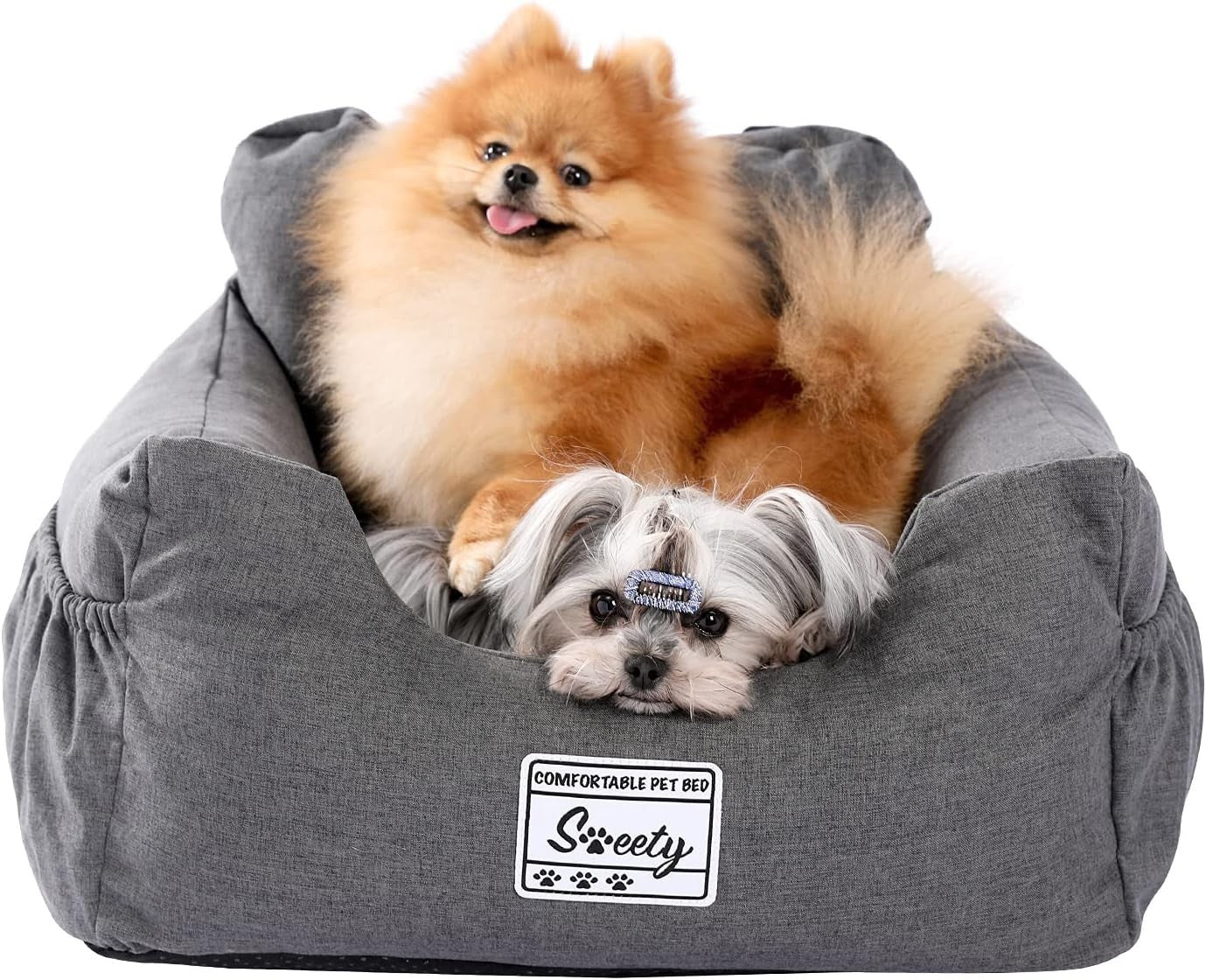Pet Booster Car Seat Washable Travel Bed Non Slip Small Medium Dogs