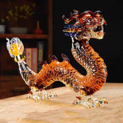 1000ml Dragon Whiskey Decanter – Handcrafted Glass Liquor Bottle Gift Display
