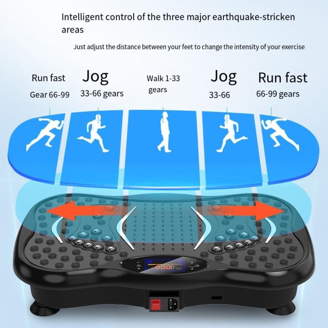 Vibration Plate Slimming Machine 99 Levels Bluetooth Home Body Shaper