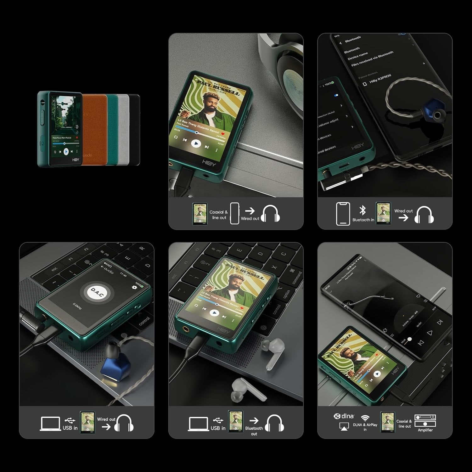 Hi-Res MP3 Player MQA DSD256 4.4mm Balanced 2TB Touch